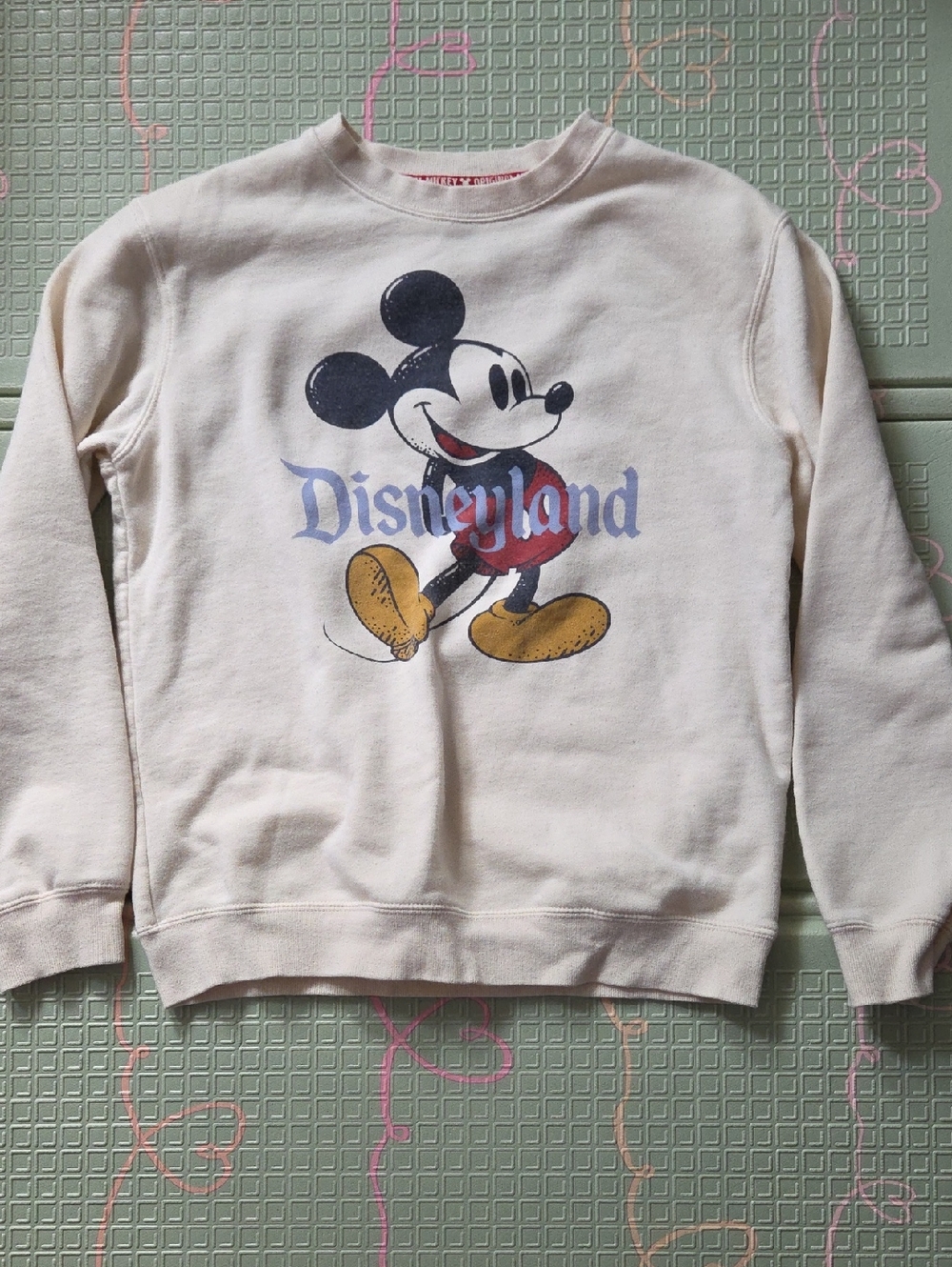 Disney Mickey Graphic Crewneck Sweatshirt - Cream, Black, Red, Yellow